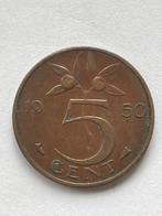 5 cent 1950, Ophalen of Verzenden, 5 cent