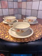 Hilversum,3 antieke , Art Deco style kop en schotels, Ophalen of Verzenden