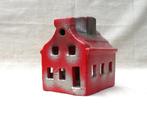kerstmis waxinelicht huisje keramiek 11x7,2x9 cm., Ophalen of Verzenden, Gebruikt