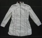 St Martins witte jas met rits, getailleerd, half lang, L 40, Kleding | Dames, Maat 38/40 (M), Wit, Ophalen of Verzenden, Zo goed als nieuw