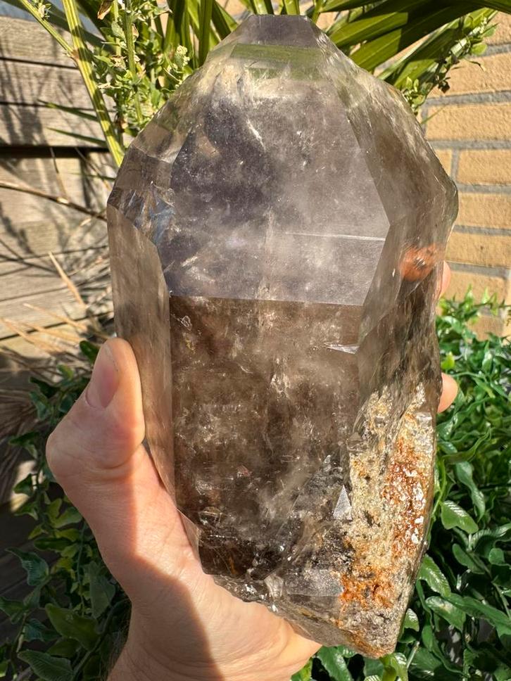 Vensterkwarts lodoliet koper rutiel, Verzamelen, Mineralen en Fossielen, Mineraal, Ophalen of Verzenden