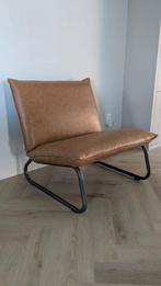 Fauteuil cognac leder, merk DTP, Ophalen, Gebruikt, 75 tot 100 cm, Leer