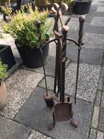 Haardset gesmeed, zware kwaliteit, Huis en Inrichting, Haarden, Ophalen, Gebruikt, Houthaard