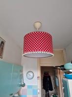 Polka dot hang lamp rood witte stippen, Ophalen, Zo goed als nieuw, Rood, Rond