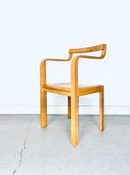 Vintage houten design stoel Enraf Nonius Delft jaren 70/80, Vintage desing, Gebruikt, Bruin, Eén