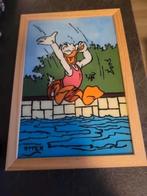 Donald Duck e.a., tekeningen op glas, Verzamelen, Ophalen of Verzenden, Overige figuren, Gebruiksvoorwerp