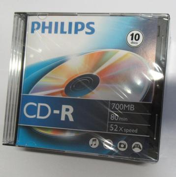 C.D. Rom 10 stuks 700Mb 80 min. 52 X speed beschikbaar voor biedingen