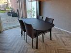 Zwarte eettafel ovaal (Vedbo Ikea), Huis en Inrichting, Ophalen, Gebruikt, Overige houtsoorten, 50 tot 100 cm