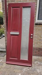 Hardhouten voordeur. 91,5 cm (B) en 211 cm (H), Doe-het-zelf en Verbouw, Deuren en Horren, Ophalen, Gebruikt, 80 tot 100 cm, Buitendeur