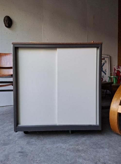 Vintage kast industrieel Assenburg Gispen stijl retro design, Huis en Inrichting, Kasten | Roldeurkasten en Archiefkasten, Gebruikt