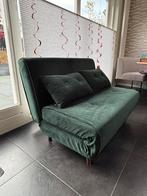 Mooie dennengroene slaapbank, Ophalen, Zo goed als nieuw, Tweepersoons