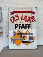 Pfaff emaille reclamebord, Ophalen of Verzenden, Gebruikt, Reclamebord