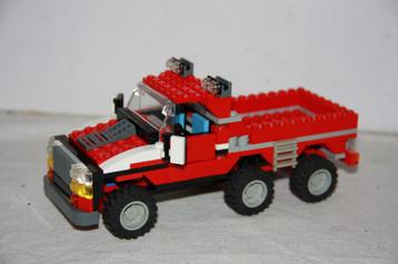 Grote Lego Pick-up Truck, 3-asser met afneembaar dak en ruit beschikbaar voor biedingen