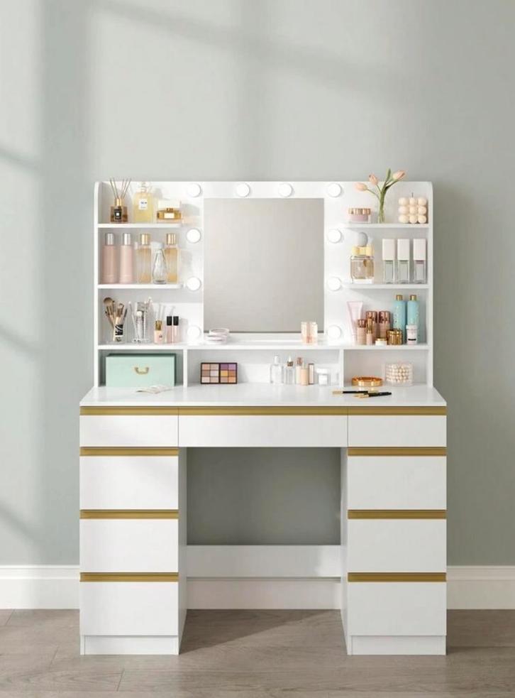 NEW LED Dressing Table - BARGAIN! Quick Sale €50, Huis en Inrichting, Tafels | Kaptafels, Nieuw, 100 tot 150 cm, 100 tot 150 cm