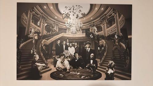 aluminium sepia Gangster Paradise 80x120cm licht beschadigd, Huis en Inrichting, Woonaccessoires | Schilderijen, Tekeningen en Foto's