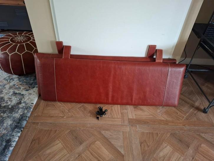 Leren rugsteunen, Huis en Inrichting, Overige Huis en Inrichting, Zo goed als nieuw, Ophalen