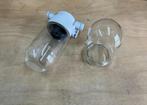 Oude stolplamp/stallamp/vintage buitenlamp + reserveglas, Ophalen of Verzenden, Gebruikt, Glas, Vintage, argrarisch