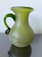 Murano Scavo schenkkan groen glas, Antiek en Kunst, Ophalen of Verzenden