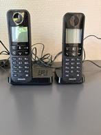 Philips draadloze huistelefoon 2 handsets, Telecommunicatie, Vaste telefoons | Handsets en Draadloos, Ophalen of Verzenden, Gebruikt