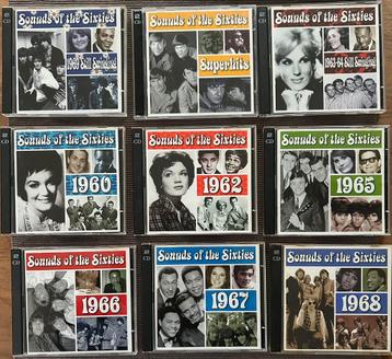Sounds of the sixties - Time life - 9 dubbel cds beschikbaar voor biedingen