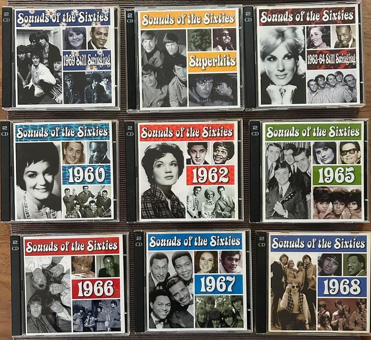Sounds of the sixties - Time life - 9 dubbel cds, Cd's en Dvd's, Cd's | Verzamelalbums, Zo goed als nieuw, Pop, Ophalen of Verzenden