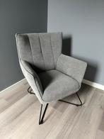 Stoere grijze fauteuil - zo goed als nieuw!, Ophalen, 75 tot 100 cm, Zo goed als nieuw, Stof