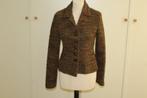 ML Collections prachtig bruin stretch jasje mt 38/M ZGAN, Maat 38/40 (M), Bruin, ., Ophalen of Verzenden