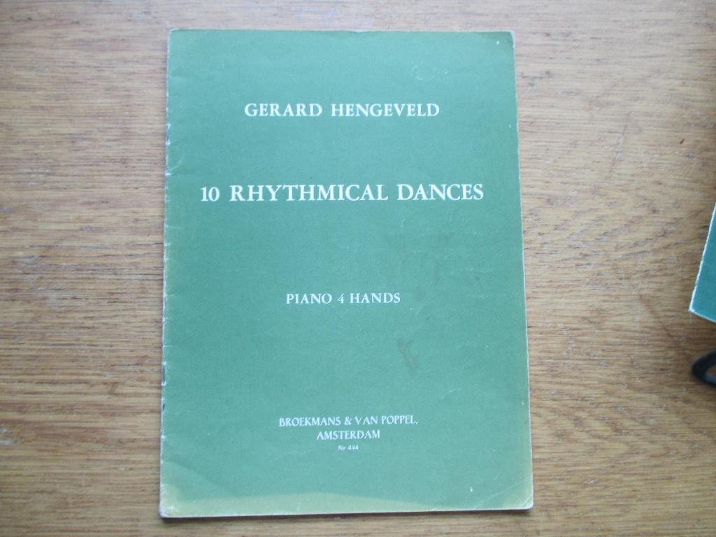 10 RHYTHMICAL DANCES - GERARD HENGEVELD -VOOR PIANO-4 HANDIG, Gebruikt, Klassiek, Ophalen of Verzenden, Artiest of Componist