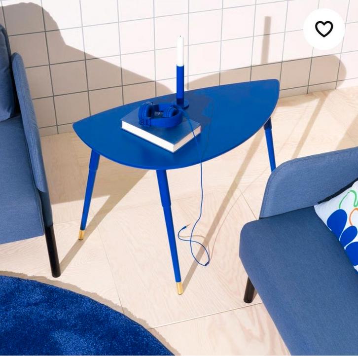 Lövbacken IKEA - kobaltblauw - bijzettafeltje, Huis en Inrichting, Tafels | Bijzettafels, Nieuw, Rechthoekig, Minder dan 55 cm