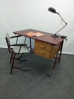vintage klein bureau bureautje met bijbehorende stoel, Gebruikt, Ophalen, Bureau
