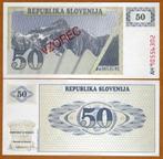slovenie 50 tolarjev 1990 unc specimen, Postzegels en Munten, Bankbiljetten | Europa | Niet-Eurobiljetten, Overige landen, Verzenden