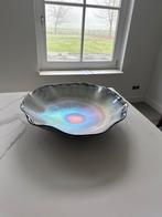Glazen Murano schaal met parelmoer effect, Huis en Inrichting, Schaal, Rond, Ophalen of Verzenden, Glas