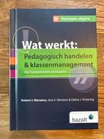 Wat werkt: Pedagogisch handelen & klassenmanagement, Boeken, Ophalen of Verzenden, Alpha, Gelezen, Overige niveaus