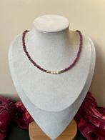 Robijn Akoya zoutwater parel beschermt geluk uniek liefde, Sieraden, Tassen en Uiterlijk, Kettingen, Ophalen of Verzenden