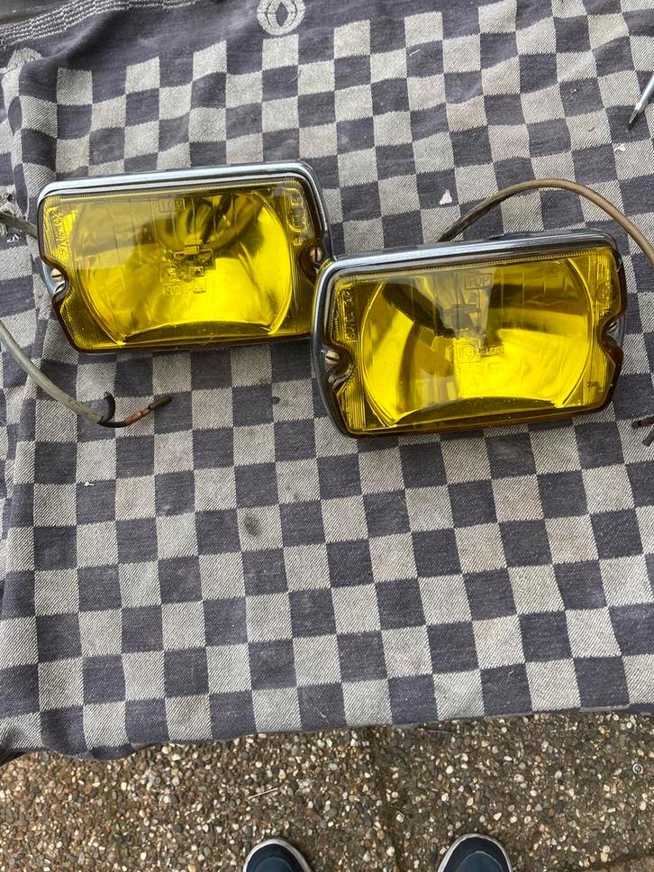 Oldtimer 2 Cibie gele verstralers type 35, Auto-onderdelen, Verlichting, Gebruikt, Ophalen of Verzenden