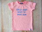 Roze t-shirtje met tekst Beebielove maat 98, Kinderen en Baby's, Kinderkleding | Maat 98, Ophalen of Verzenden, Zo goed als nieuw