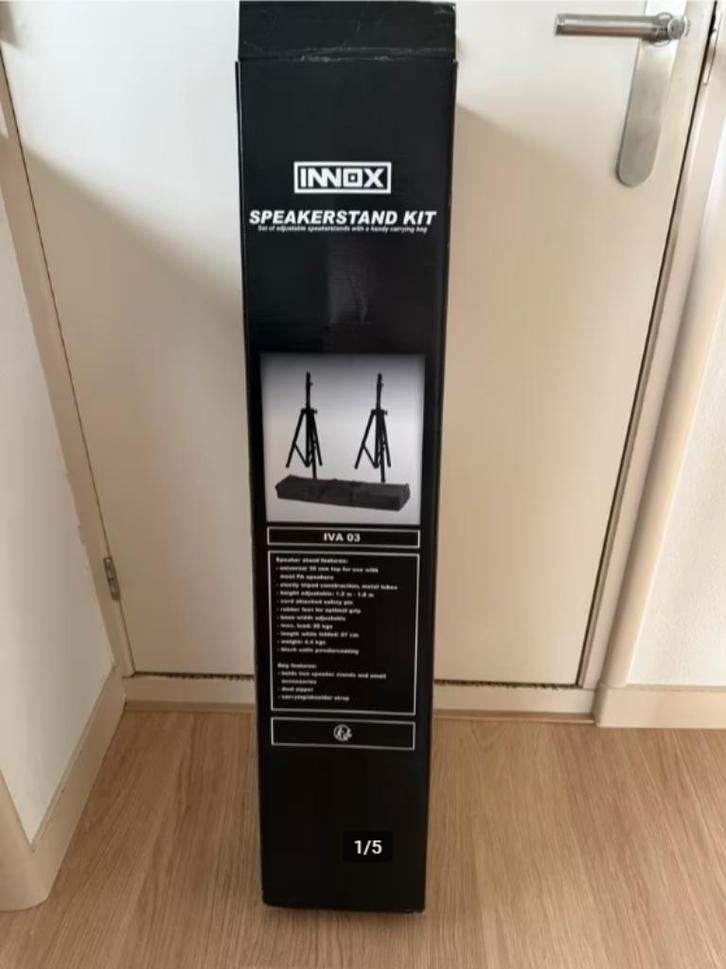 Innox Speaker Statief Set 5-delig, Muziek en Instrumenten, Standaards, Zo goed als nieuw, Muziekstandaard, Speaker, Ophalen