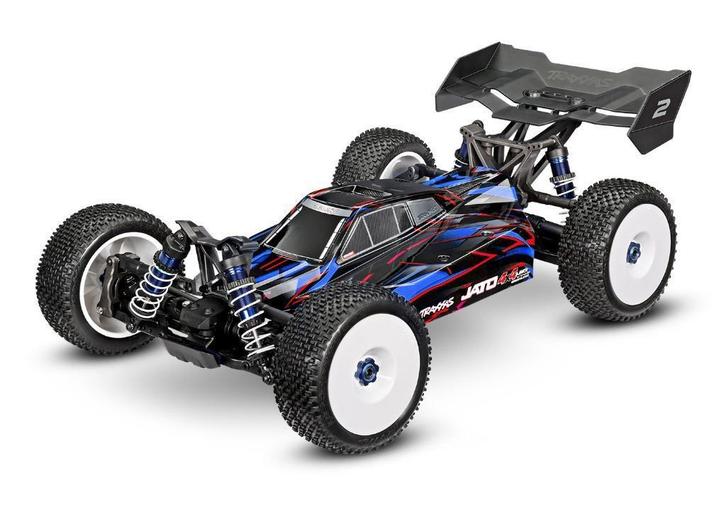 Traxxas Jato 4X4 VXL 4S Buggy Blauw, Hobby en Vrije tijd, Modelbouw | Radiografisch | Overige, Nieuw, Ophalen of Verzenden