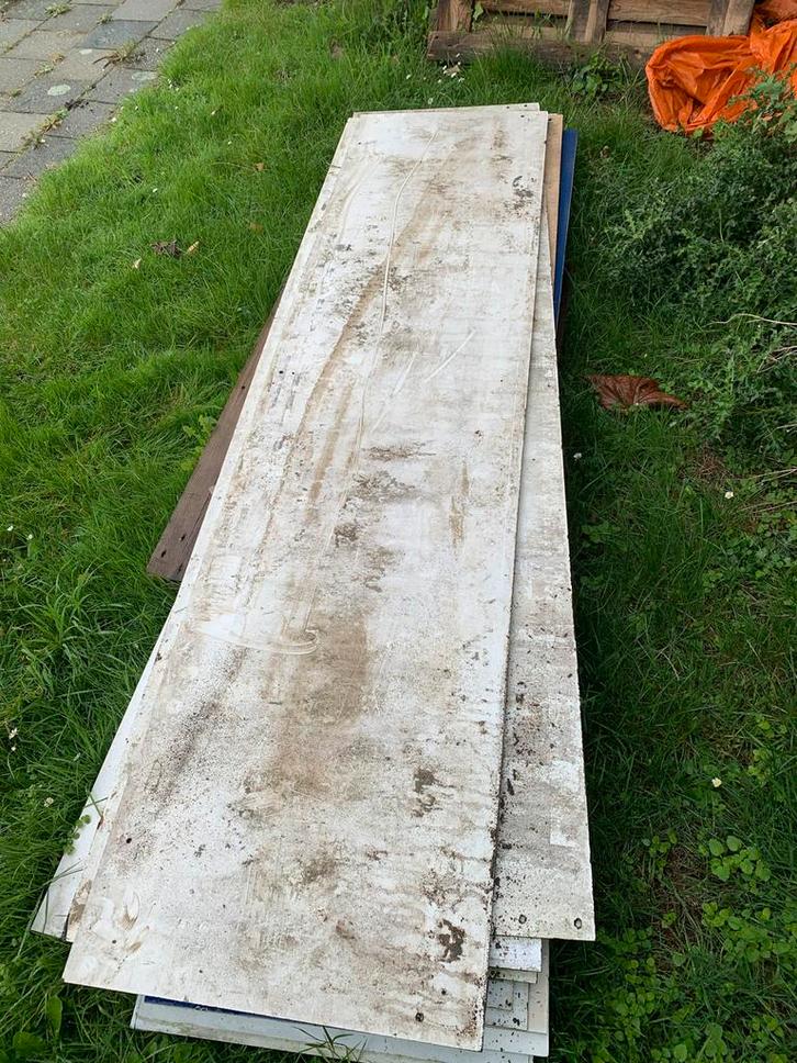 Trespa platen - diverse afmetingen, Doe-het-zelf en Verbouw, Platen en Panelen, Gebruikt, HPL, Minder dan 20 mm, Ophalen