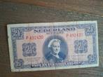 Oud Nederlands gulden biljet uit 1945. P492430, Postzegels en Munten, Bankbiljetten | Nederland, Ophalen of Verzenden, 2½ gulden