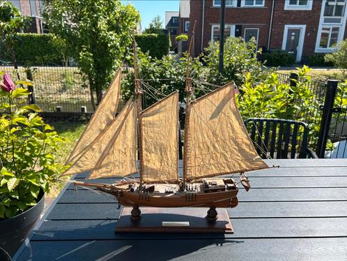 Houten tallship handgemaakt, Hobby en Vrije tijd, Modelbouw | Boten en Schepen, Gebruikt, Overige merken, Ophalen