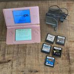 Roze Nintendo DS lite, Spelcomputers en Games, Spelcomputers | Nintendo DS, Ophalen of Verzenden, Gebruikt, Roze, DS Lite
