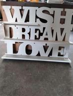 Text Wandbord met plankjes, Ophalen