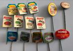 14 Vintage Reclame Speldjes Soep en Bouillon, Ophalen of Verzenden, Gebruikt