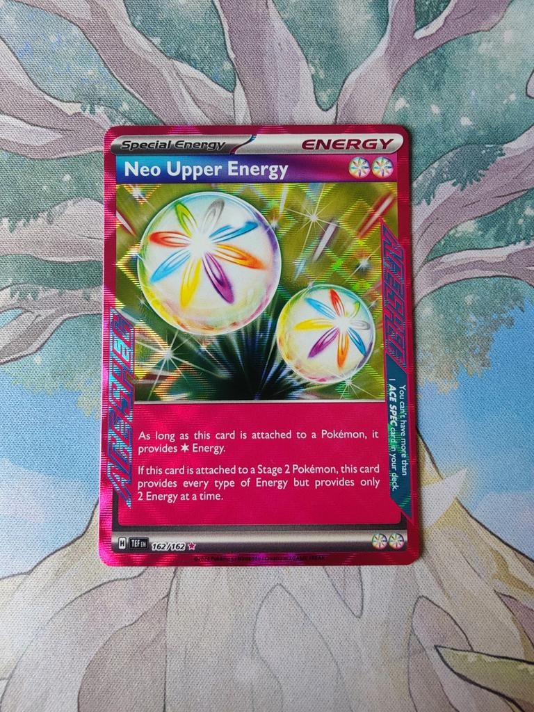 Pokemon temporal forces neo upper energy ace spec 162/162, Ophalen of Verzenden, Nieuw, Losse kaart, Foil