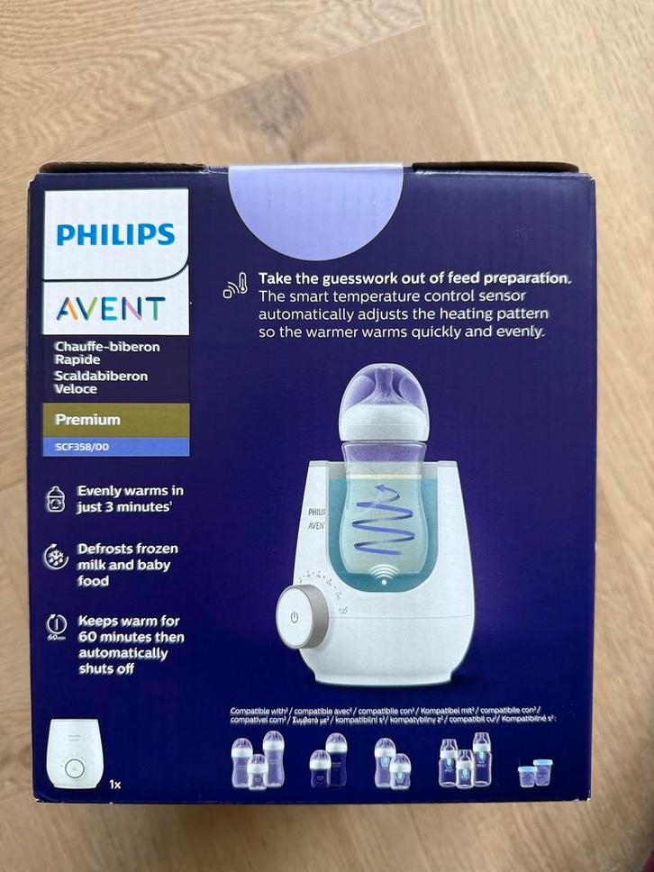 NIEUW Philips Avent flessenwarmer SCF358/00, Kinderen en Baby's, Babyvoeding en Toebehoren, Nieuw, Flessen- of potjesverwarmer