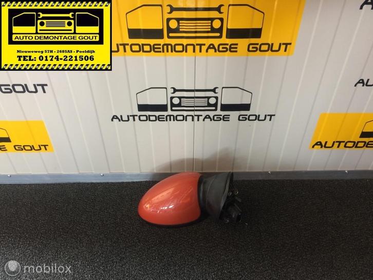 Mini Cabrio I ('04-'09)Buitenspiegel Rechts Oranje, Auto-onderdelen, Spiegels, Mini, Gebruikt, Ophalen of Verzenden