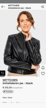 Zwart Imitatie Leren Jasje van Wittchen - Maat XL, Kleding | Dames, Jassen | Zomer, Zwart, Maat 46/48 (XL) of groter, Nieuw, Ophalen of Verzenden