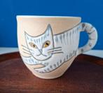 Gabriel Keramik mok/met kat/jaren 80, Ophalen of Verzenden, Gebruikt, Overige stijlen, Kop(pen) en/of Schotel(s)