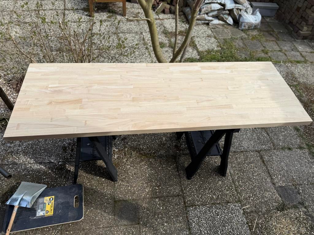 Verlijmd essen paneel 4cm dik, Doe-het-zelf en Verbouw, Hout en Planken, Ophalen, 25 tot 50 mm, Zo goed als nieuw, Plank